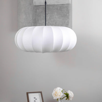Verona Pendant Light – Wabi-Sabi Inspired Minimalist Fabric Hanging Lamp