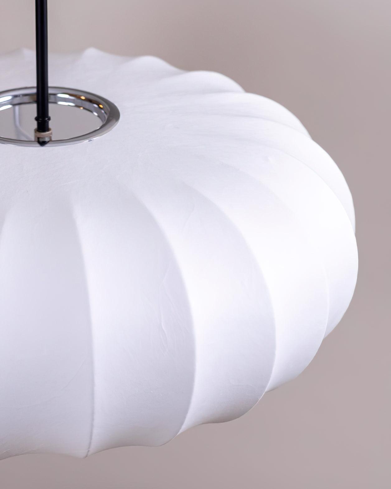 Verona Pendant Light – Wabi-Sabi Inspired Minimalist Fabric Hanging Lamp