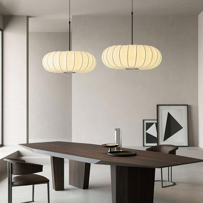Verona Pendant Light – Wabi-Sabi Inspired Minimalist Fabric Hanging Lamp