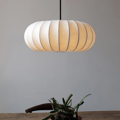Verona Pendant Light – Wabi-Sabi Inspired Minimalist Fabric Hanging Lamp