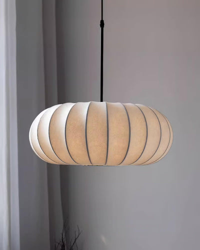 Verona Pendant Light – Wabi-Sabi Inspired Minimalist Fabric Hanging Lamp