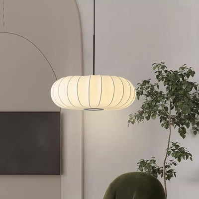 Verona Pendant Light – Wabi-Sabi Inspired Minimalist Fabric Hanging Lamp