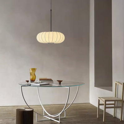 Verona Pendant Light – Wabi-Sabi Inspired Minimalist Fabric Hanging Lamp