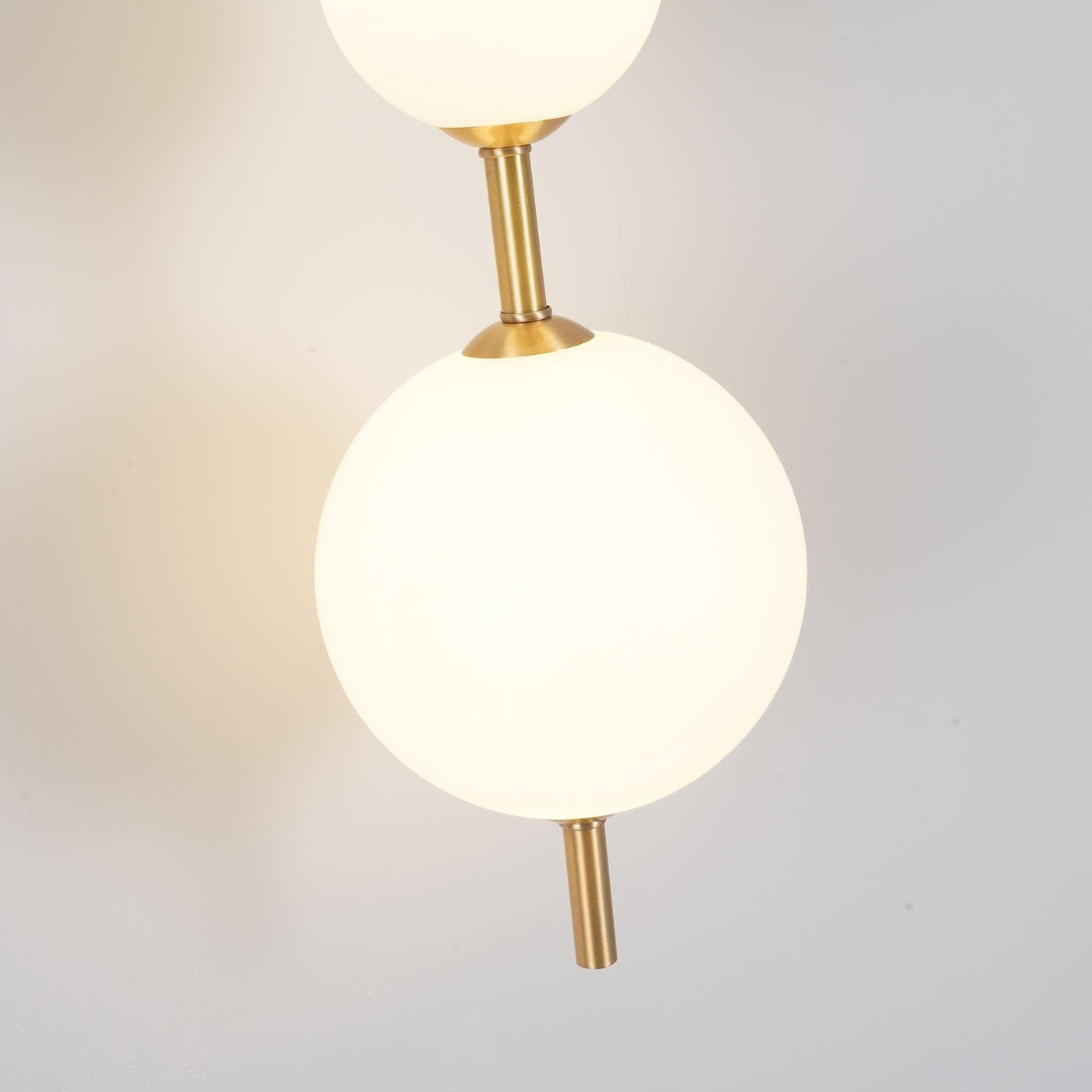 Vertical Globe Wall Light – Elegant Gold Wall Lamp with Frosted Glass Shade