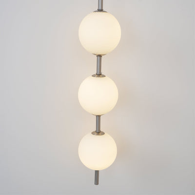 Vertical Globe Wall Light – Elegant Gold Wall Lamp with Frosted Glass Shade
