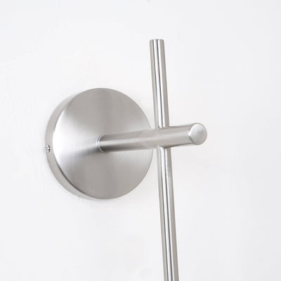 Vertical Globe Wall Light – Elegant Gold Wall Lamp with Frosted Glass Shade