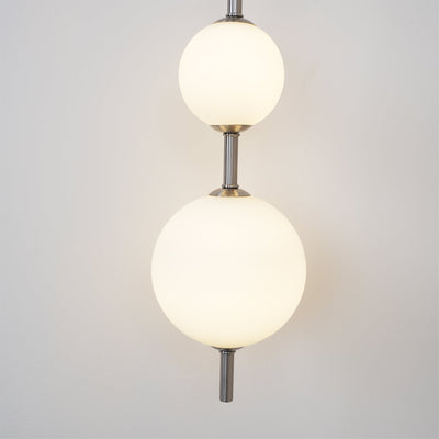 Vertical Globe Wall Light – Elegant Gold Wall Lamp with Frosted Glass Shade