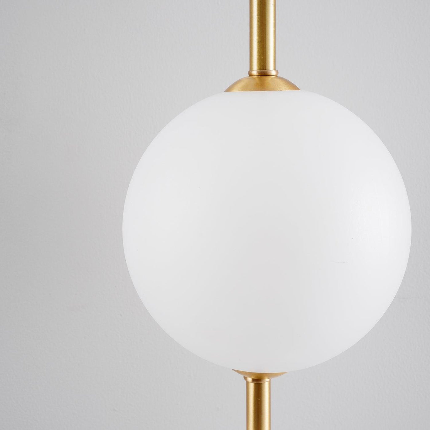 Vertical Globe Wall Light – Elegant Gold Wall Lamp with Frosted Glass Shade
