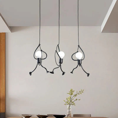 Playful Doll Pendant Light – Whimsical Hanging Lamp for Kids & Creative Spaces