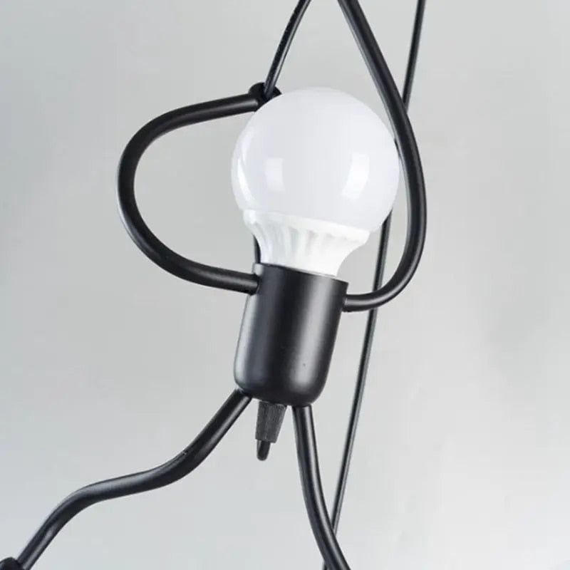 Playful Doll Pendant Light – Whimsical Hanging Lamp for Kids & Creative Spaces