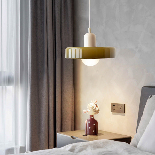 Bauhaus Pendant Light – A Timeless Fusion of Stained Glass & Modern Functionality