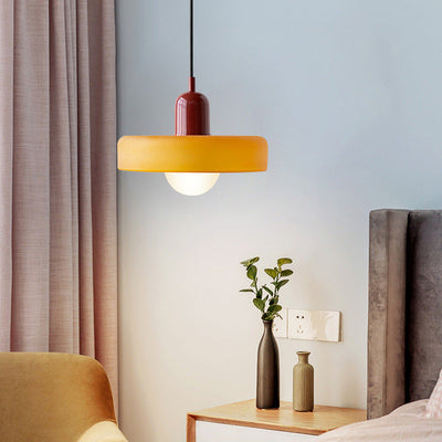 Bauhaus Pendant Light – A Timeless Fusion of Stained Glass & Modern Functionality