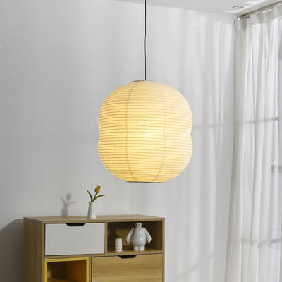 Washi Paper Mini Pendant Light – Handmade LED Lamp for Serene Ambiance