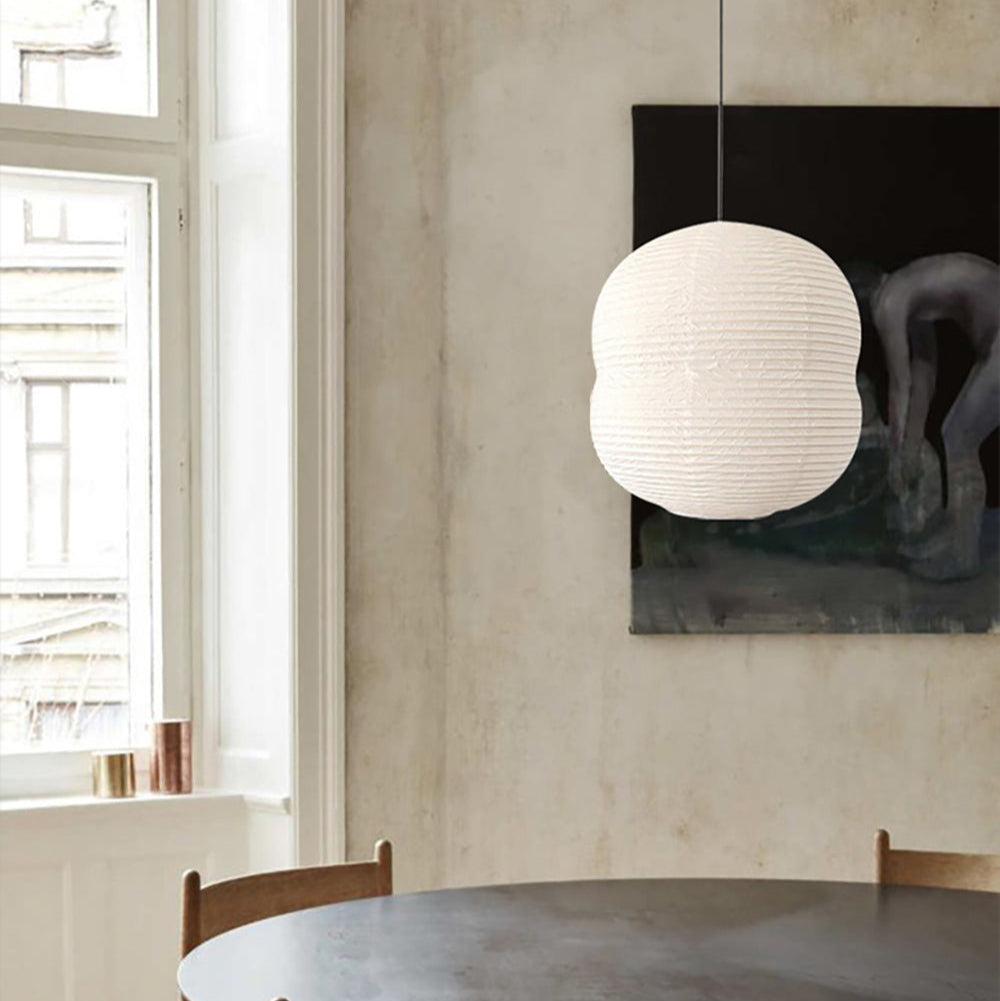 Washi Paper Mini Pendant Light – Handmade LED Lamp for Serene Ambiance