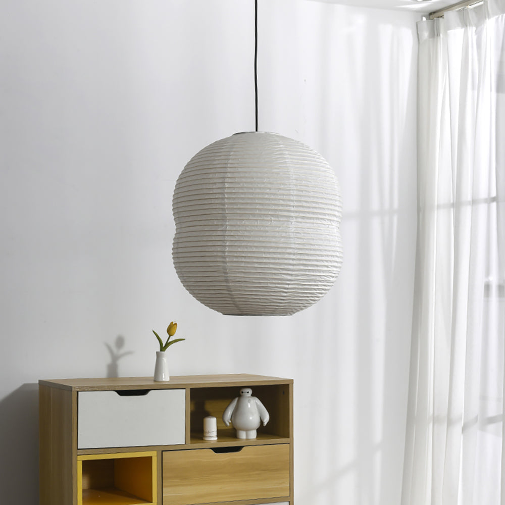 Washi Paper Mini Pendant Light – Handmade LED Lamp for Serene Ambiance