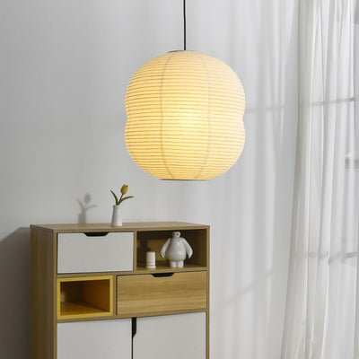 Washi Paper Mini Pendant Light – Handmade LED Lamp for Serene Ambiance