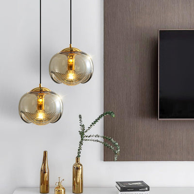 Wave Pendant Light – Elegant Nature-Inspired LED Ceiling Lamp