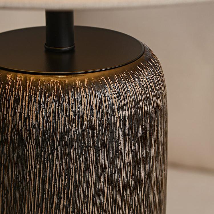 Weathered Wood Floor Lamp – Rustic Elegance with Timeless Charm