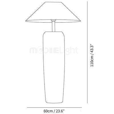 Weathered Wood Floor Lamp – Rustic Elegance with Timeless Charm