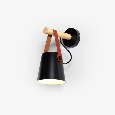 Nordic Cone Wood Wall Light – Elegant Scandinavian-Inspired LED Sconce