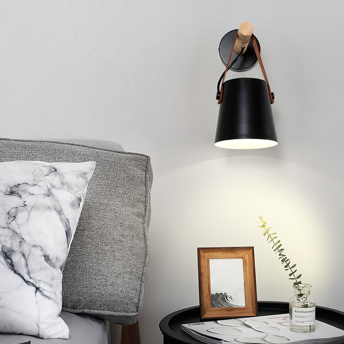 Nordic Cone Wood Wall Light – Elegant Scandinavian-Inspired LED Sconce