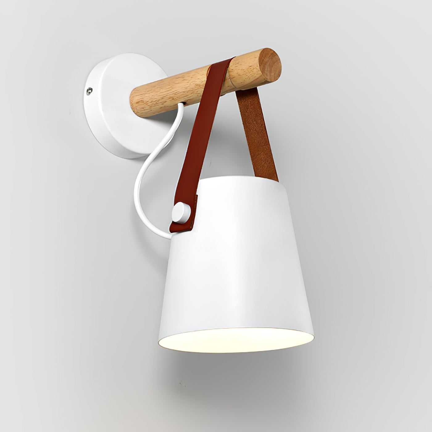 Nordic Cone Wood Wall Light – Elegant Scandinavian-Inspired LED Sconce