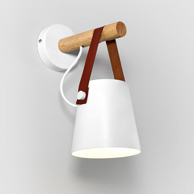 Nordic Cone Wood Wall Light – Elegant Scandinavian-Inspired LED Sconce