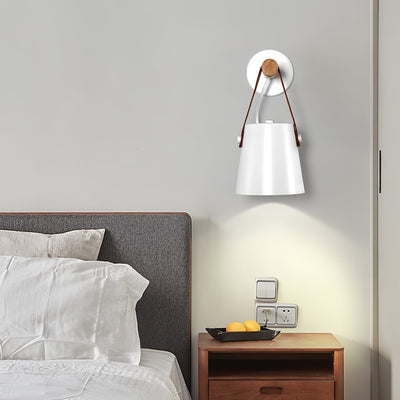 Nordic Cone Wood Wall Light – Elegant Scandinavian-Inspired LED Sconce
