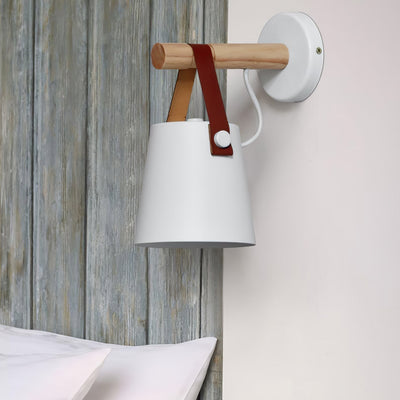 Nordic Cone Wood Wall Light – Elegant Scandinavian-Inspired LED Sconce