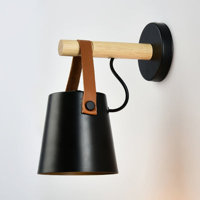 Nordic Cone Wood Wall Light – Elegant Scandinavian-Inspired LED Sconce