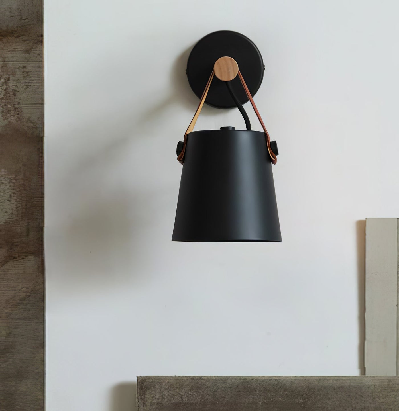 Nordic Cone Wood Wall Light – Elegant Scandinavian-Inspired LED Sconce