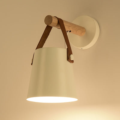 Nordic Cone Wood Wall Light – Elegant Scandinavian-Inspired LED Sconce