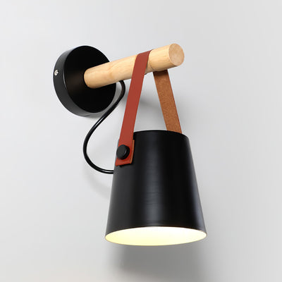 Nordic Cone Wood Wall Light – Elegant Scandinavian-Inspired LED Sconce