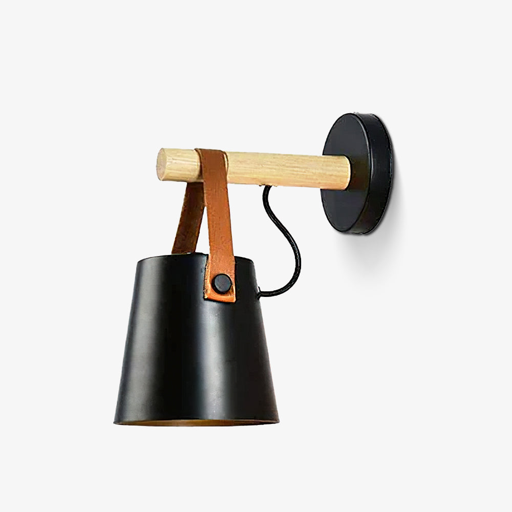 Nordic Cone Wood Wall Light – Elegant Scandinavian-Inspired LED Sconce