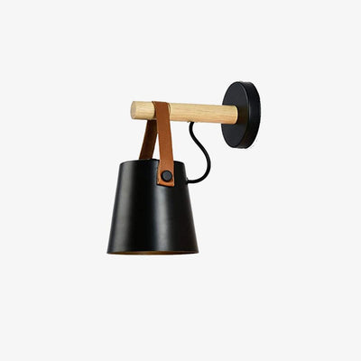 Nordic Cone Wood Wall Light – Elegant Scandinavian-Inspired LED Sconce