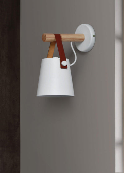 Nordic Cone Wood Wall Light – Elegant Scandinavian-Inspired LED Sconce