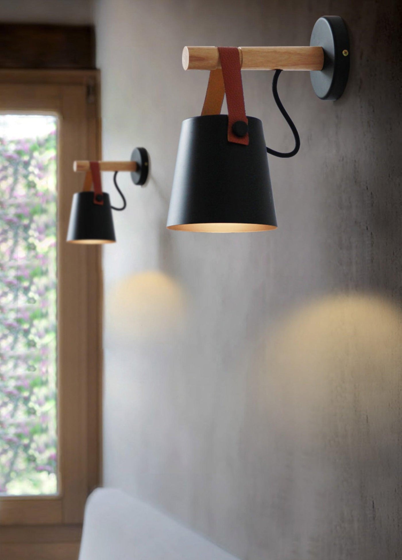 Nordic Cone Wood Wall Light – Elegant Scandinavian-Inspired LED Sconce
