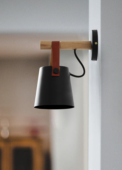 Nordic Cone Wood Wall Light – Elegant Scandinavian-Inspired LED Sconce