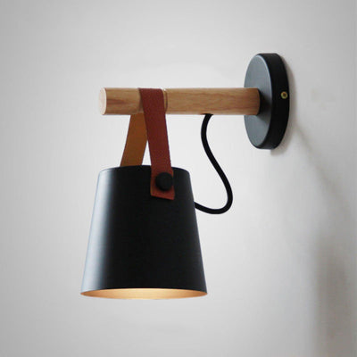 Nordic Cone Wood Wall Light – Elegant Scandinavian-Inspired LED Sconce