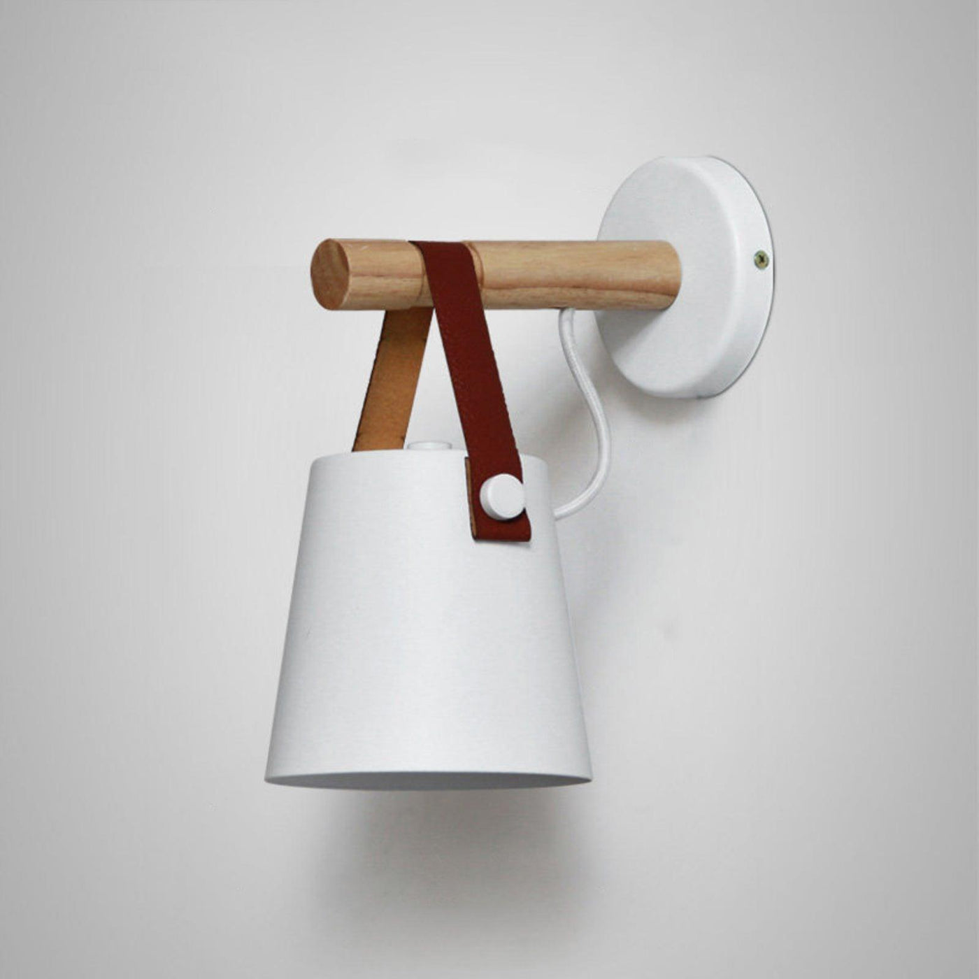 Nordic Cone Wood Wall Light – Elegant Scandinavian-Inspired LED Sconce
