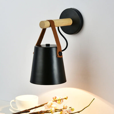 Nordic Cone Wood Wall Light – Elegant Scandinavian-Inspired LED Sconce