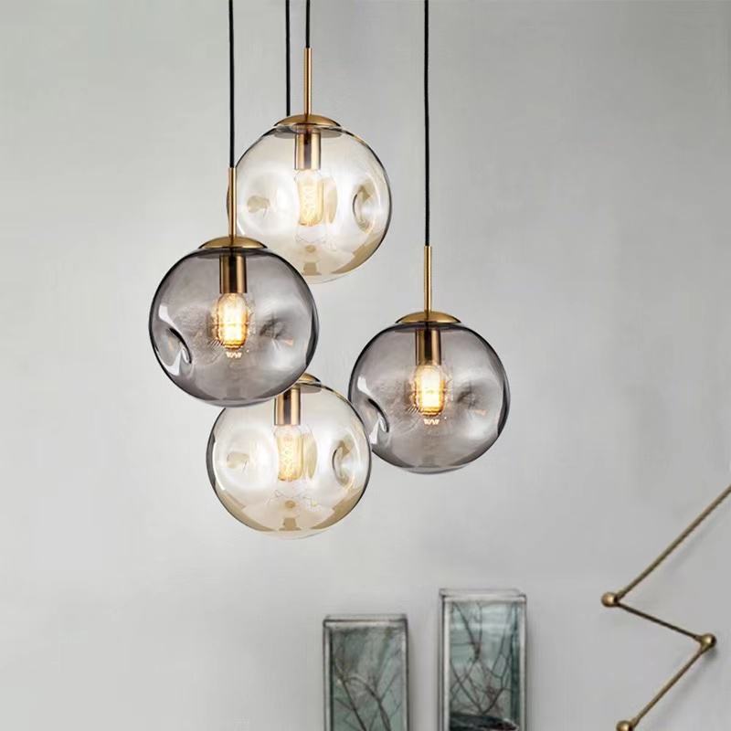 Modern Gold Glass Pendant Light – A Statement of Elegance
