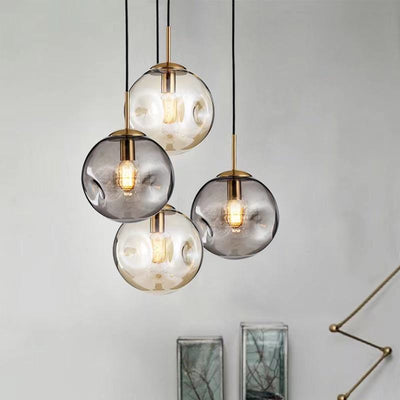 Modern Gold Glass Pendant Light – A Statement of Elegance