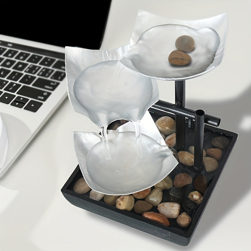 Leaf Fountain – Soothing Water Feature with Gentle LED Lighting