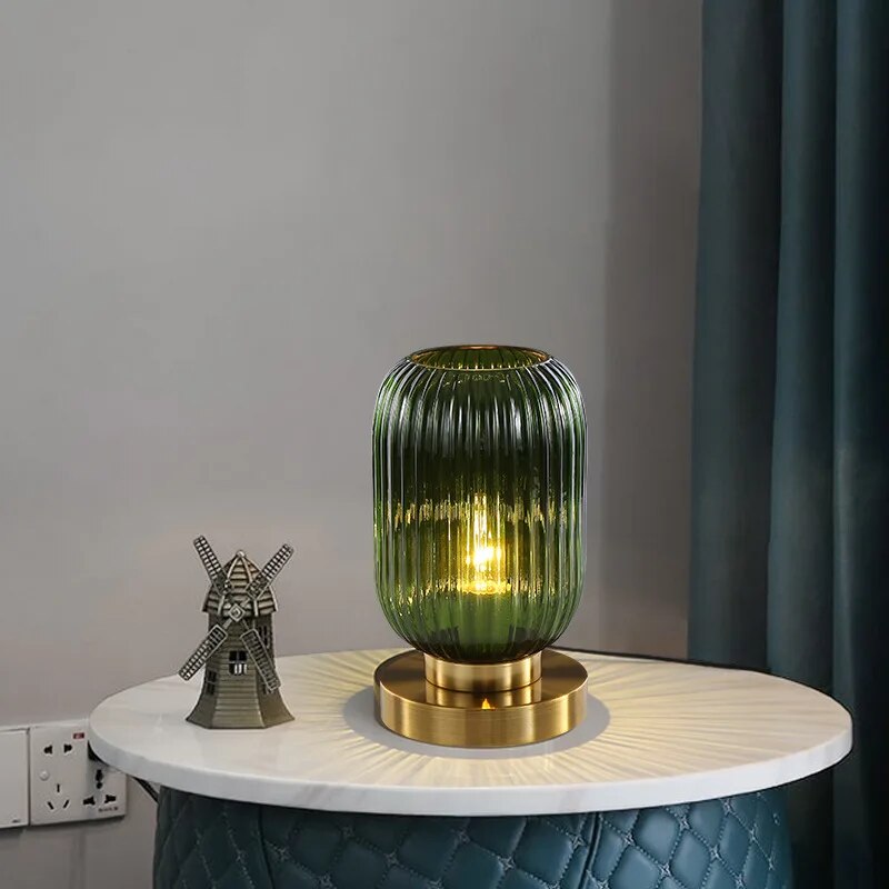 Krystal Lamp – Elegant Nordic Glass Table Lamp for Modern Interiors