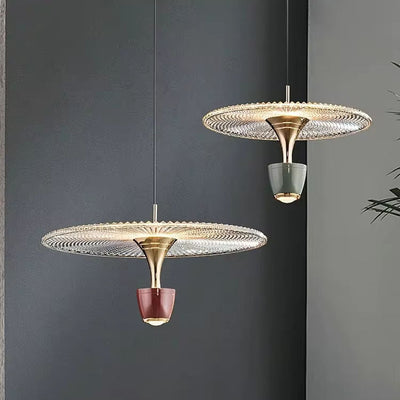 Modern LED Disc Pendant Light – Sleek & Elegant Statement Piece