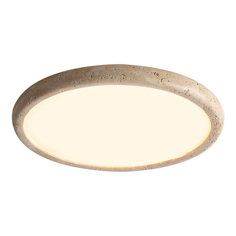 Natural Stone LED Ceiling Light – Organic Elegance for a Warm, Inviting Atmosphere