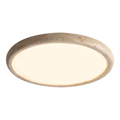 Natural Stone LED Ceiling Light – Organic Elegance for a Warm, Inviting Atmosphere
