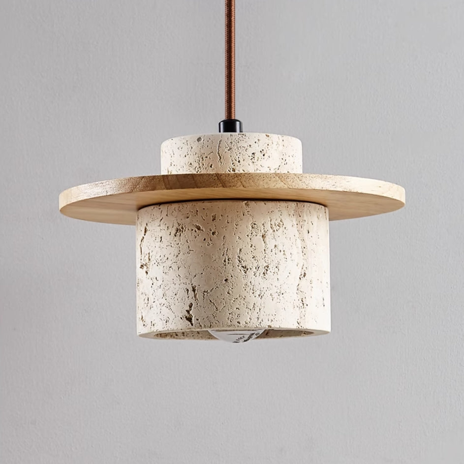 Travertine Pendant Light – Natural Stone Elegance with Modern Charm