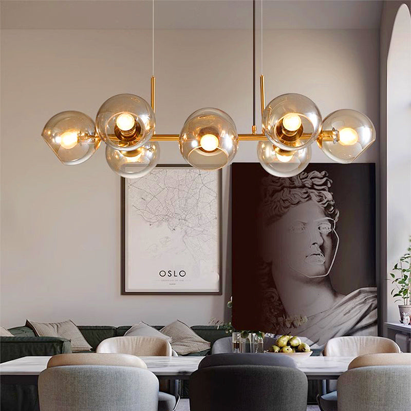 Modern Dining Table Chandelier – Sleek Minimalist LED Pendant Light